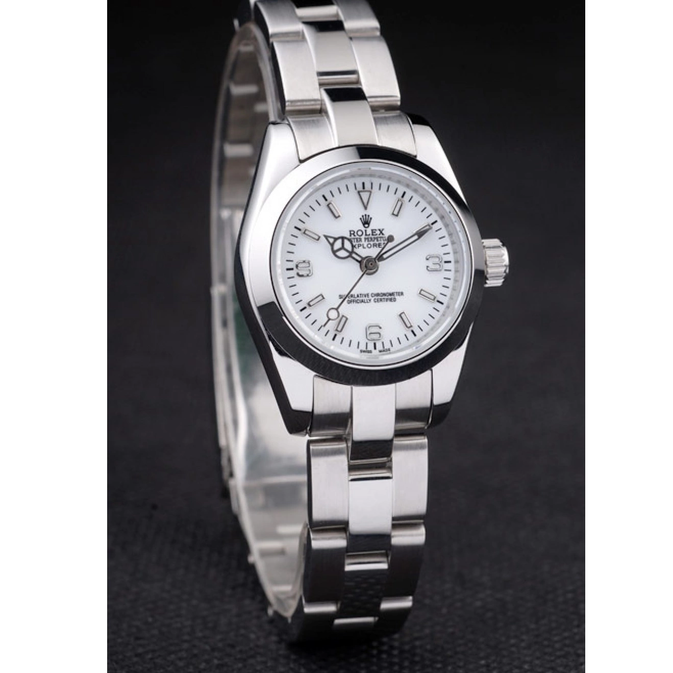 Good Copy Rolex Watches Explorer Dial White Stainless Polished Steel 98088 Rolex 0730